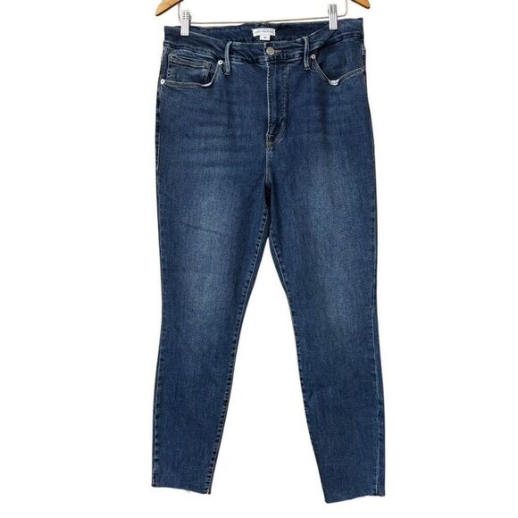 Good American Good Legs Cig Raw-Edge Jeans size 16 - Picture 1 of 9